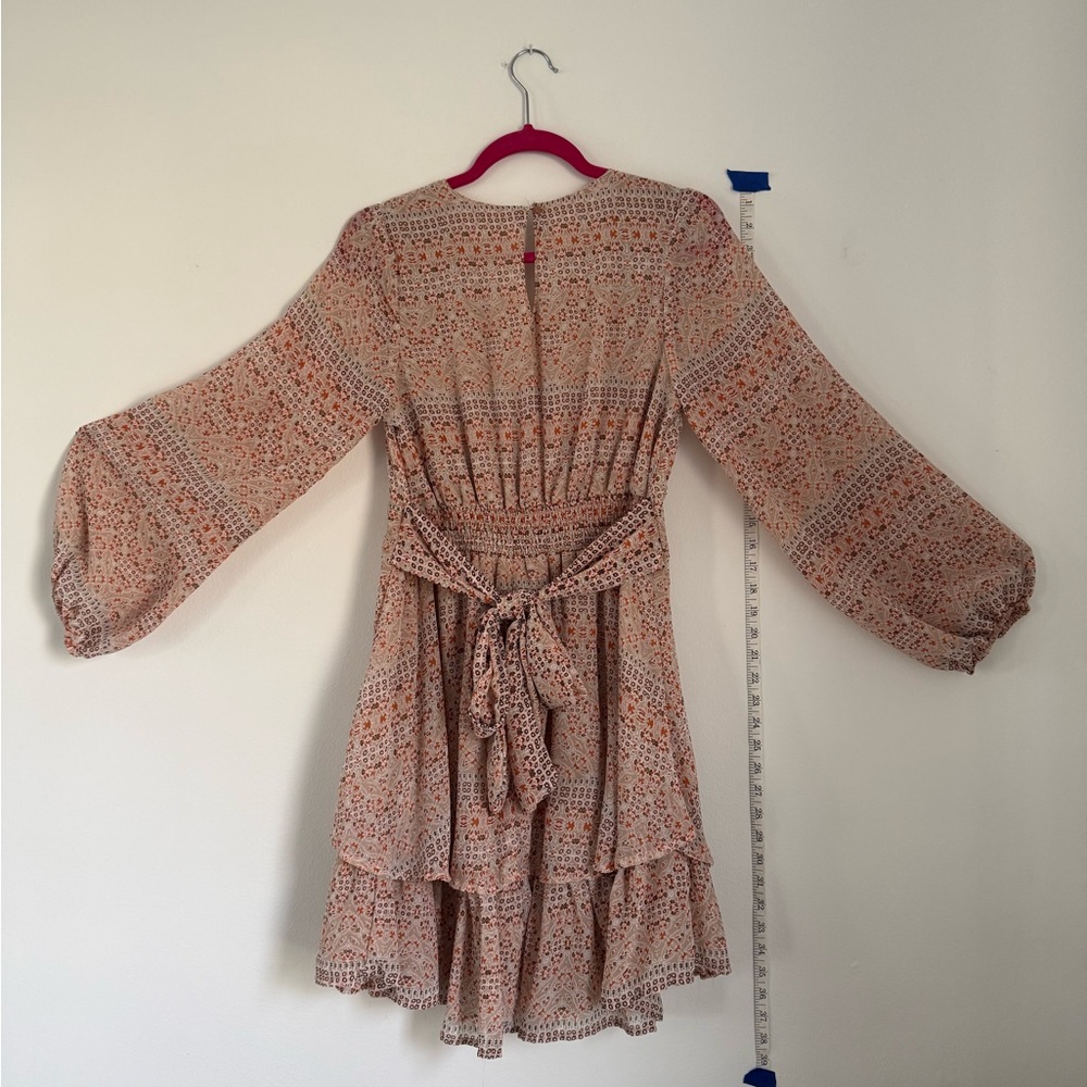 Elegant Multicolor Patterned Dress - Picture 4 of 10